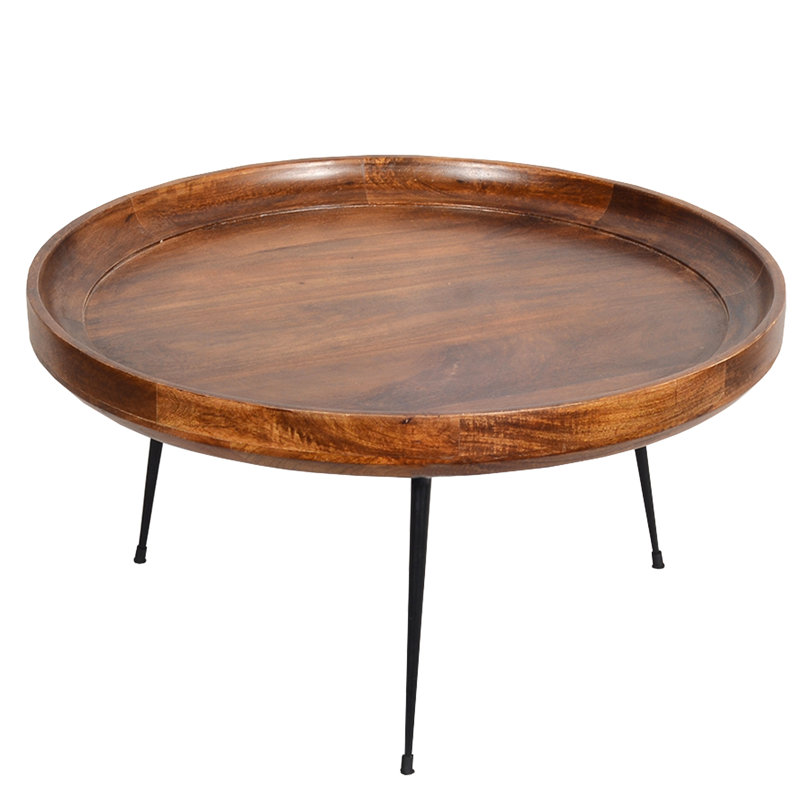 Union Rustic Streeter Round Mango Wood Coffee Table & Reviews Wayfair.ca
